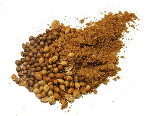 Coriandra seeds from parasites